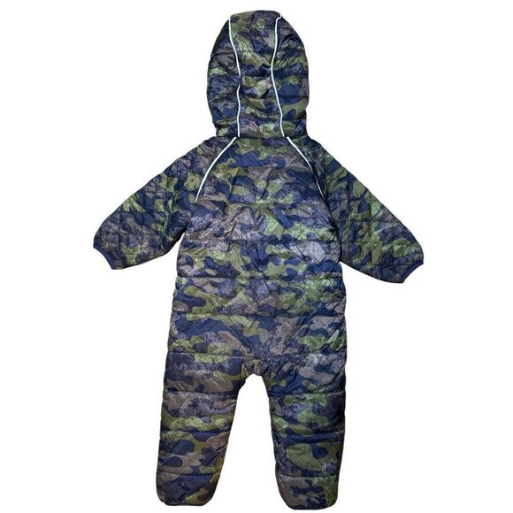 Hanna Andersson Baby Boy Camo Fleece Lined Snowsuit Puffer Bunting - Picture 2 of 7
